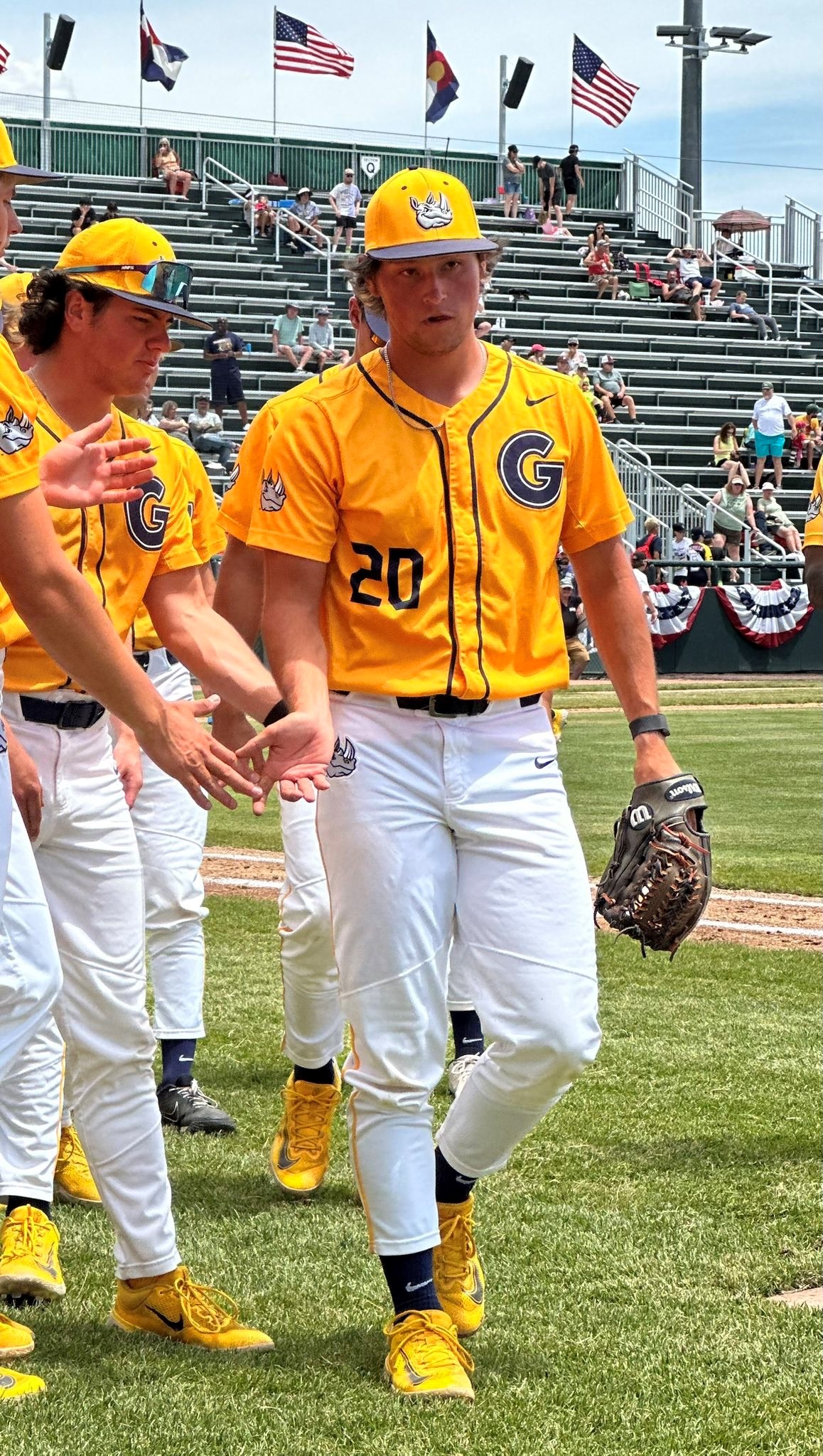 Gaston College's Landon Carr, shown here during the 2023 NJCAA World Series, made his first career pitching start on Sunday.