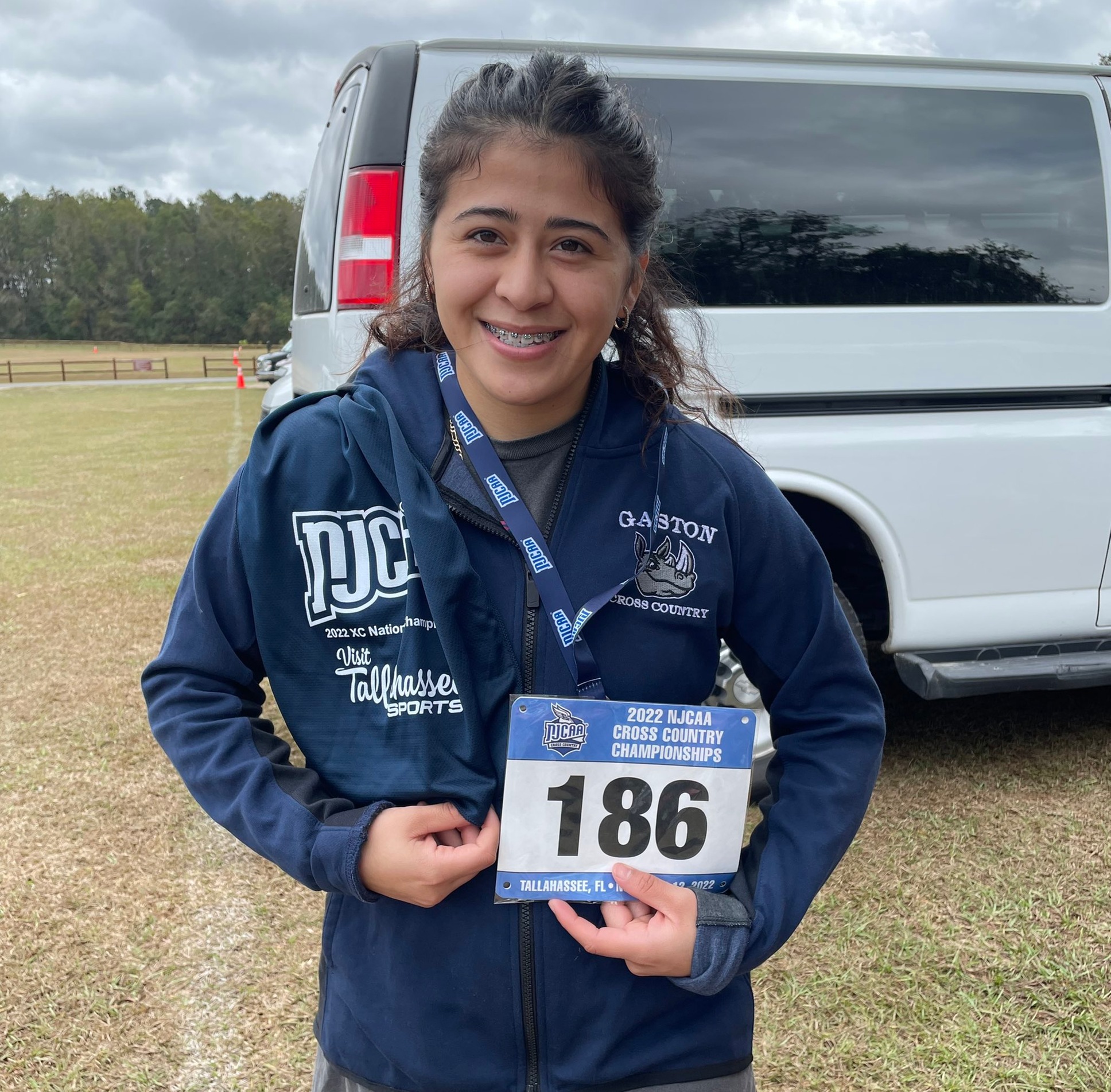 Gaston College's Victoria Perez became the first student-athlete in school history to compete for a NJCAA national championship in the fall of 2022.