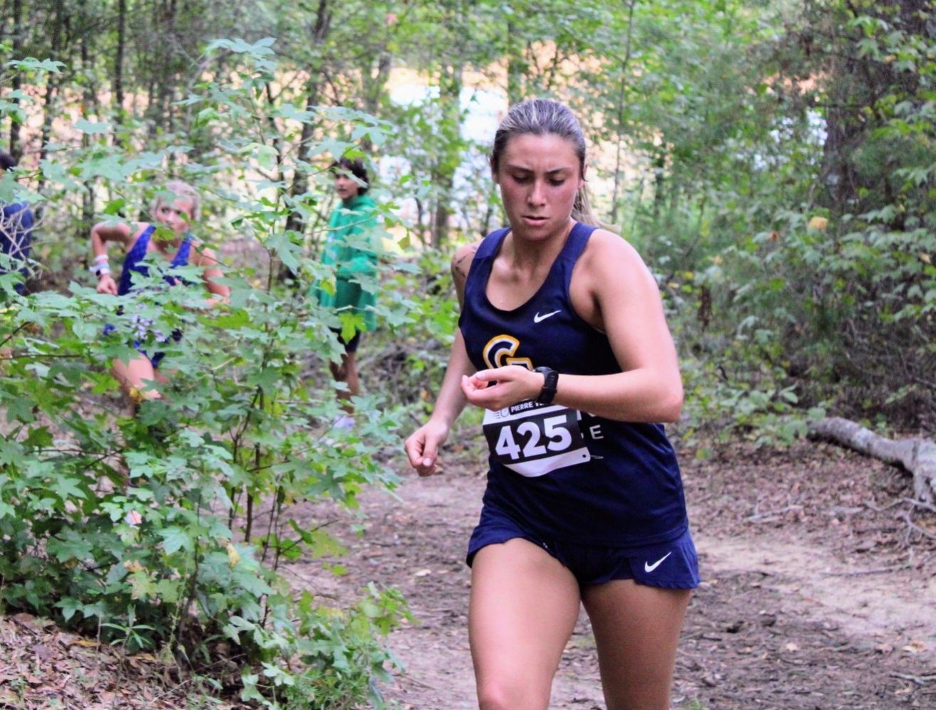 Gaston College freshman Abigail Presley has finished second for the Rhinos in both cross country meets this season.